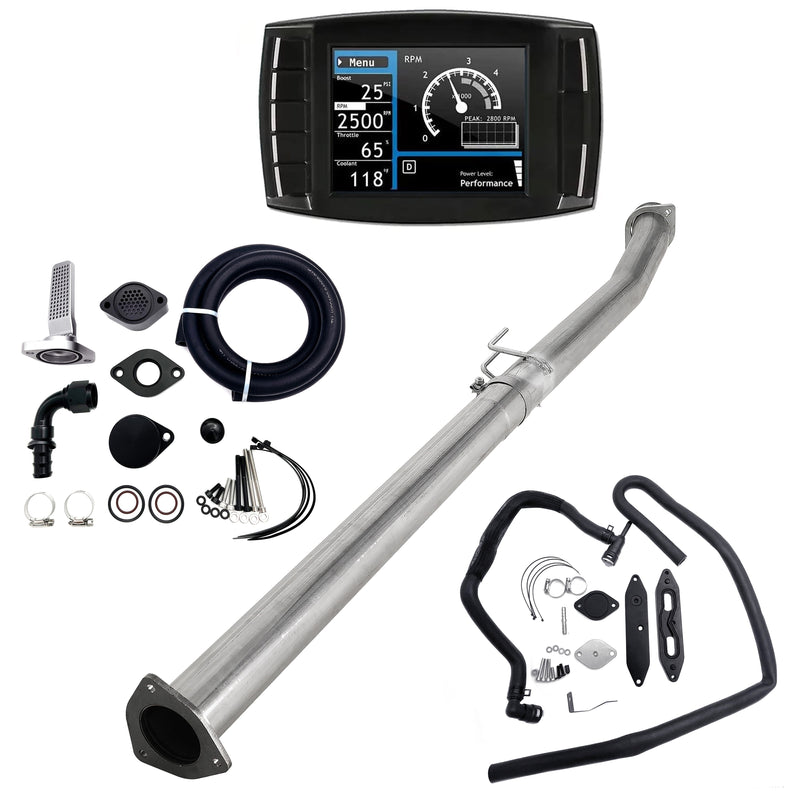 2011-2019 6.7L Ford Powerstroke 4" DPF/DEF/EGR/CCV Delete All-in-One Kit
