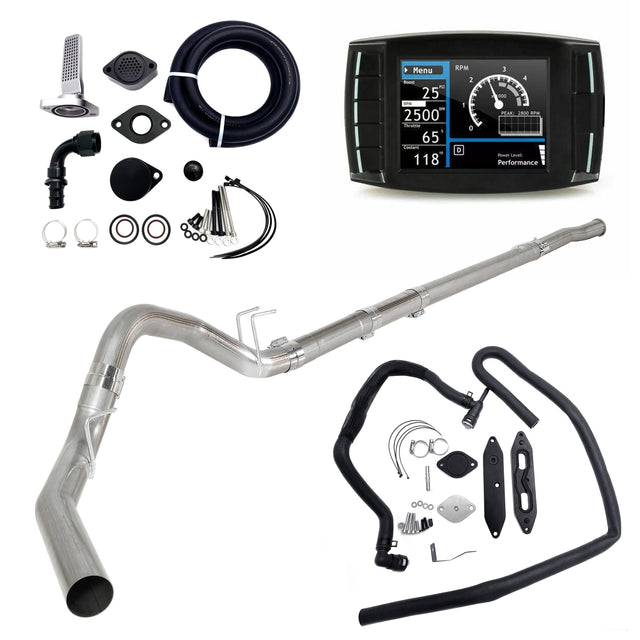 2011-2019 6.7L Ford Powerstroke 4" DPF/DEF/EGR/CCV Delete All-in-One Kit TruckTok