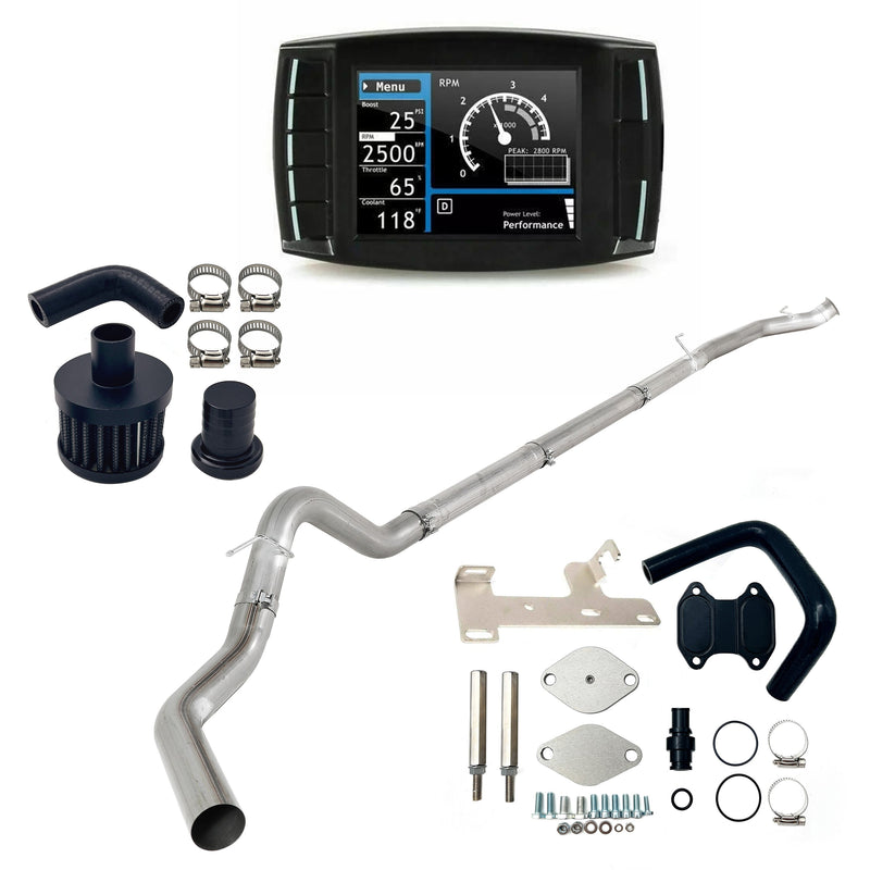 4" DPF/DEF/EGR/CCV Delete 2010-2012 6.7L Ram Cummins All-in-One Kit