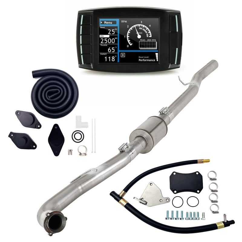 4" DPF/DEF/EGR/CCV Delete 2015.5-2016 6.6L Duramax All-in-One Kit