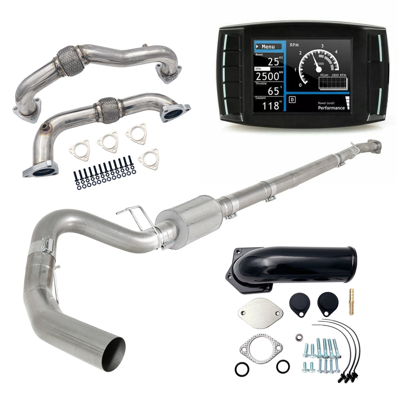 2008-2010 6.4L Ford Powerstroke 5" DPF/DEF/EGR Delete All-in-One Kit