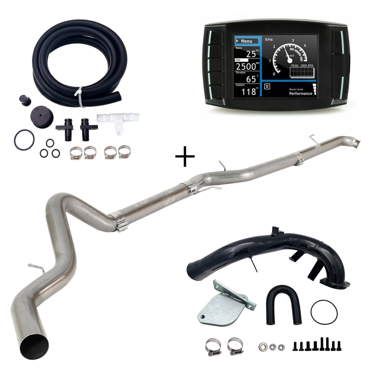 TruckTok 2007.5-2010 6.6L Duramax LMM 4" DPF/EGR/CCV Delete All-in-One Kit TruckTok