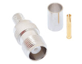 TNC Female Crimp Connector – Fits LMR-240 Coax Cable (50 Ohm) TekShack