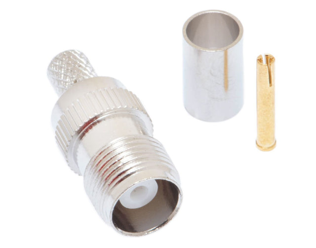 TNC Female Crimp Connector – Fits LMR-240 Coax Cable (50 Ohm) TekShack
