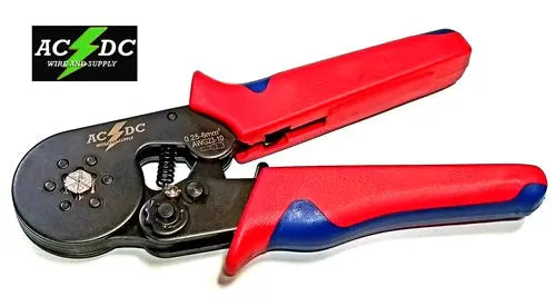 AC/DC WIRE AND SUPPLY Self Adjusting Ratcheting Ferrule Crimper Plier HEXAGON Crimper AC/DC WIRE AND SUPPLY