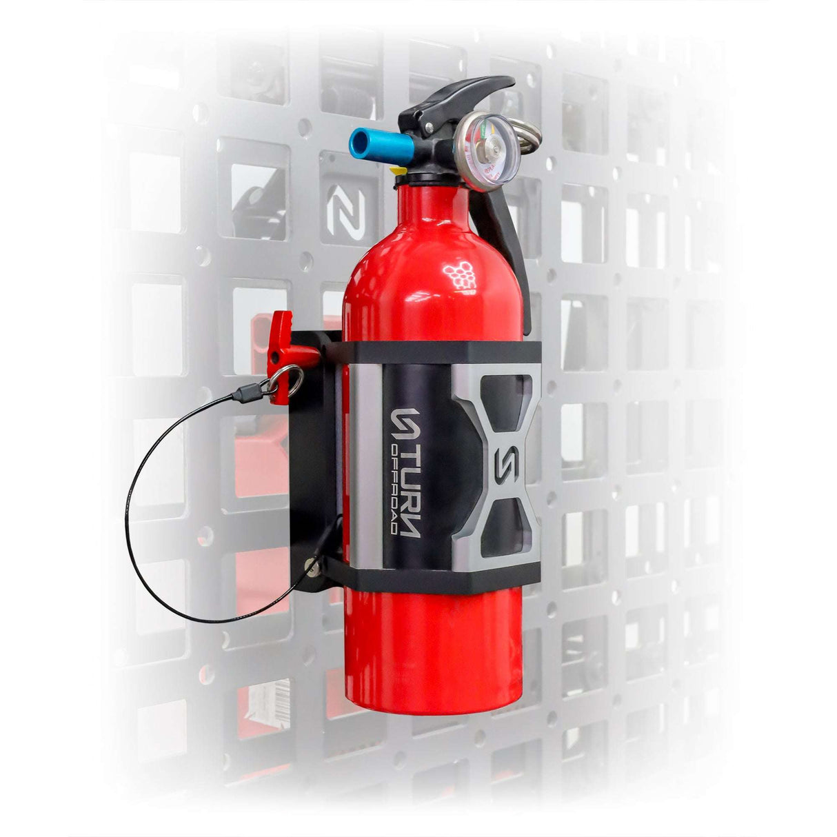 Quick Release Fire Extinguisher Mount | Universal Mount + L-Track Mounting Kit Turn Offroad