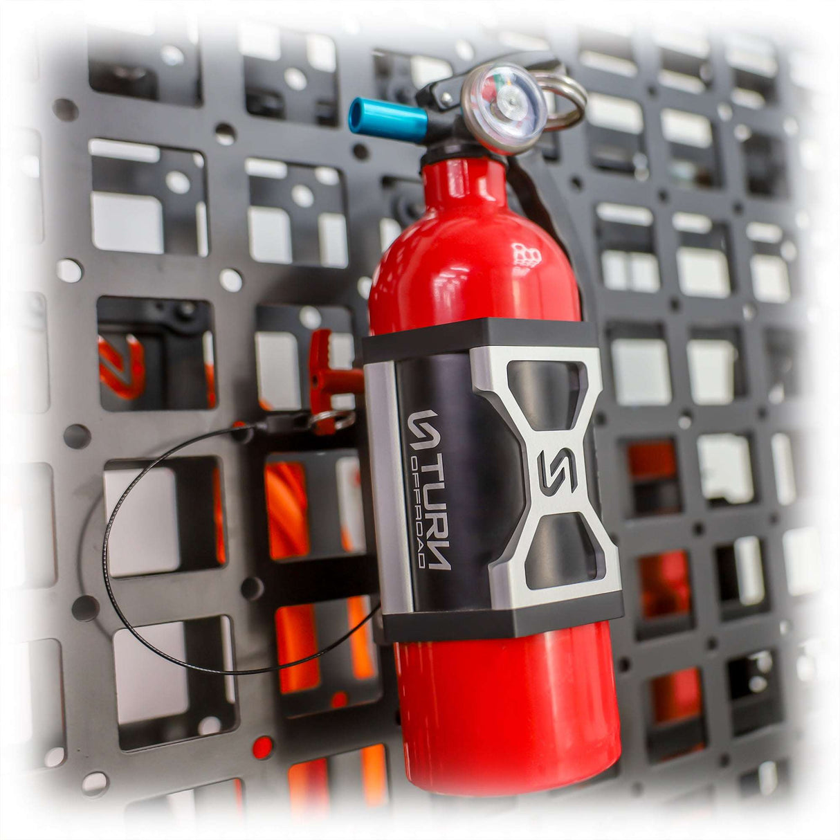 Quick Release Fire Extinguisher Mount | Universal Mount + L-Track Mounting Kit Turn Offroad