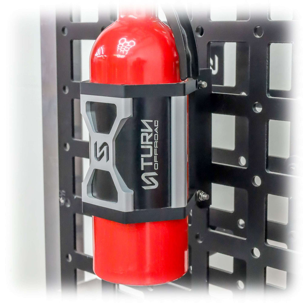Quick Release Fire Extinguisher Mount | Universal Mount + L-Track Mounting Kit Turn Offroad