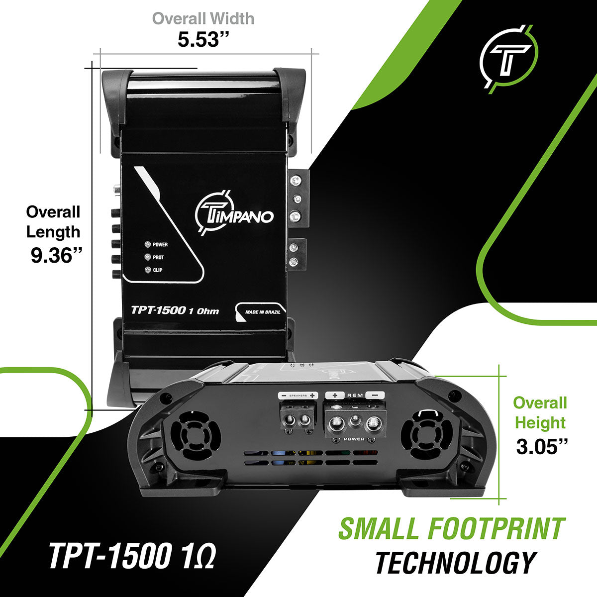 TPT-1500 1 Ohm Amplifier Timpano Audio