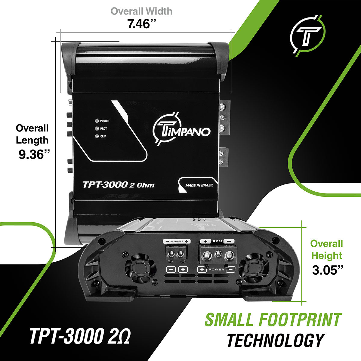 TPT-3000 2 Ohm Amplifier Timpano Audio
