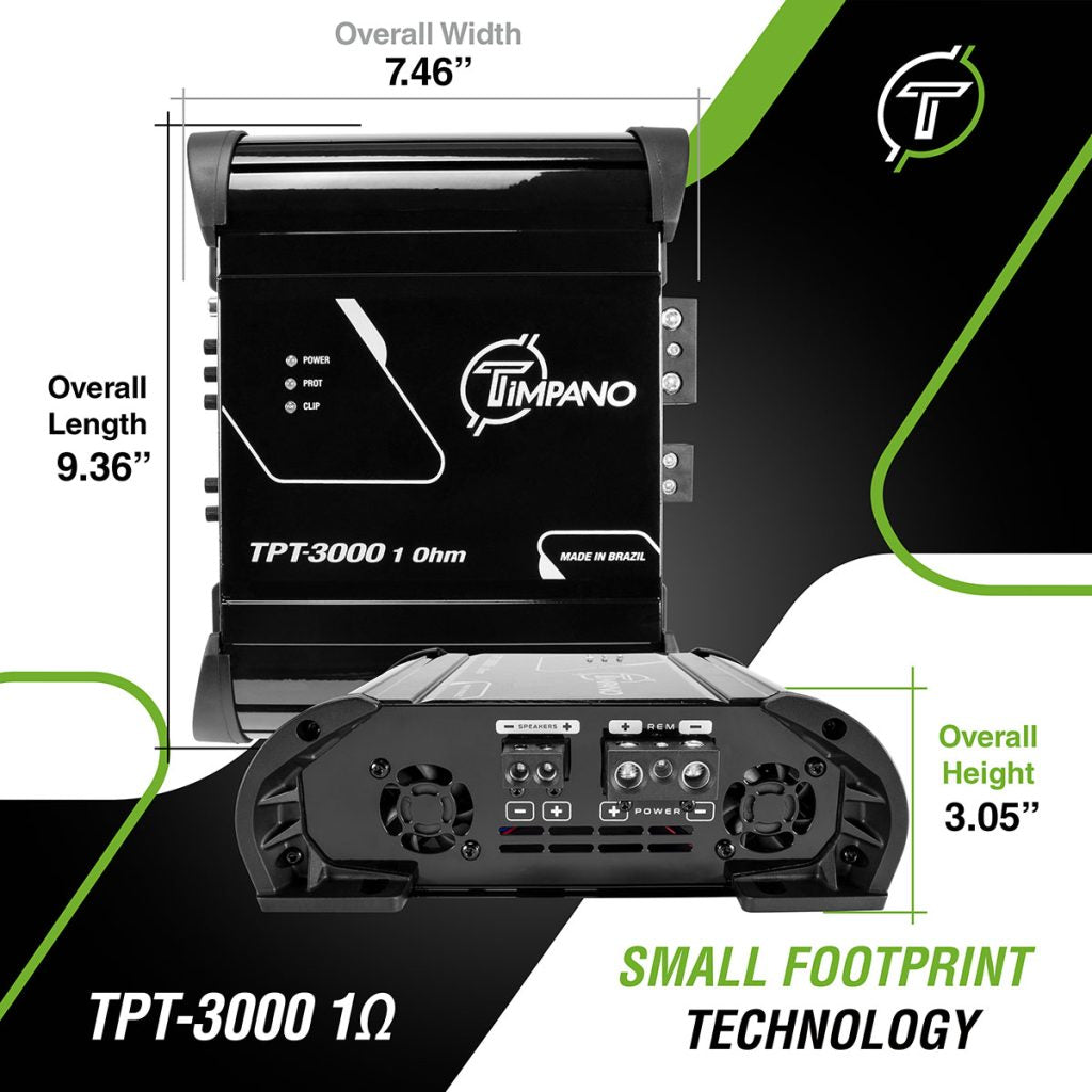 TPT-3000 1 Ohm Amplifier Timpano Timpano