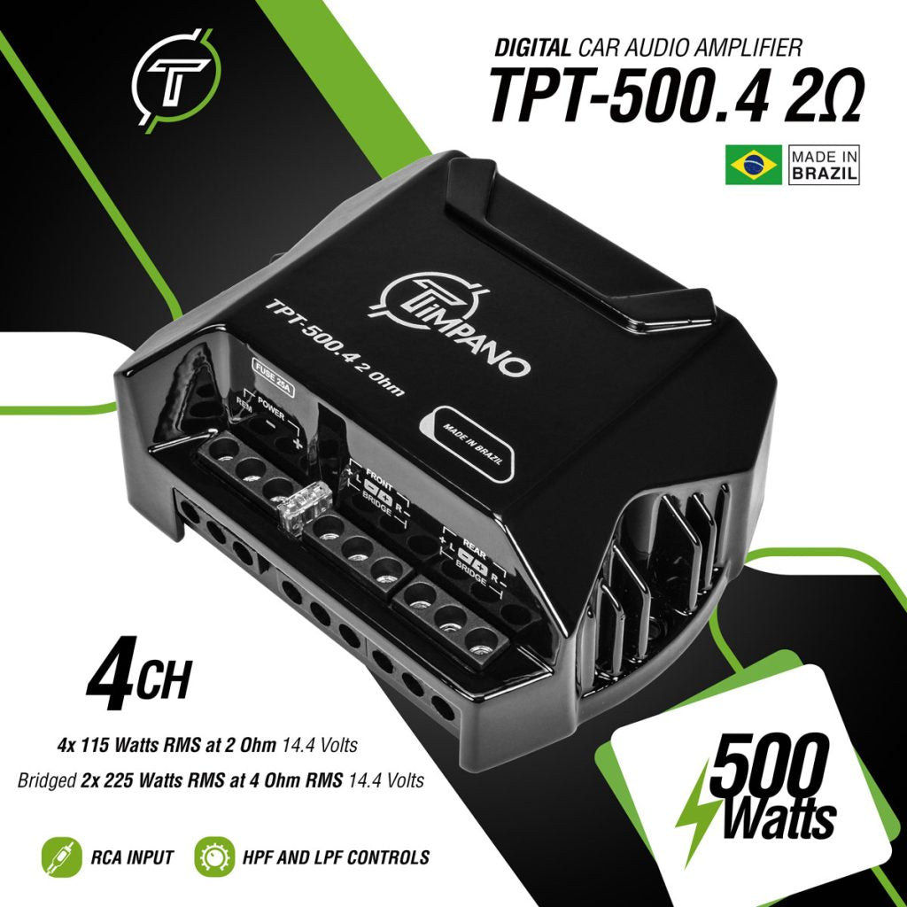 TPT500.4 Timpano Compact 4 Channel Amplifier Timpano