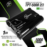 TPT-5000 2 Ohm Amplifier Timpano Audio
