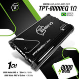 Timpano 1 Channel TPT-8000EQ 1 Ohm Car Audio Amplifier Timpano