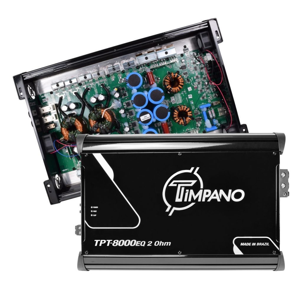 Timpano 1 Channel TPT-8000EQ 2 Ohms Car Audio Amplifier Timpano