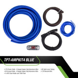 TPT-AMPKIT4 BLUE Amplifier Wiring Kit Timpano Audio