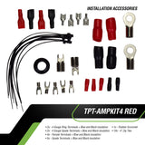 TPT-AMPKIT4 RED Amplifier Wiring Kit Timpano Audio