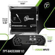 TPT-BASS3000 1 Ohm Timpano Bass Amplifier Timpano