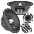 1600w PACKAGE 2x 6.5" Bullet Midrange + 2x Chrome Tweeters Timpano Audio