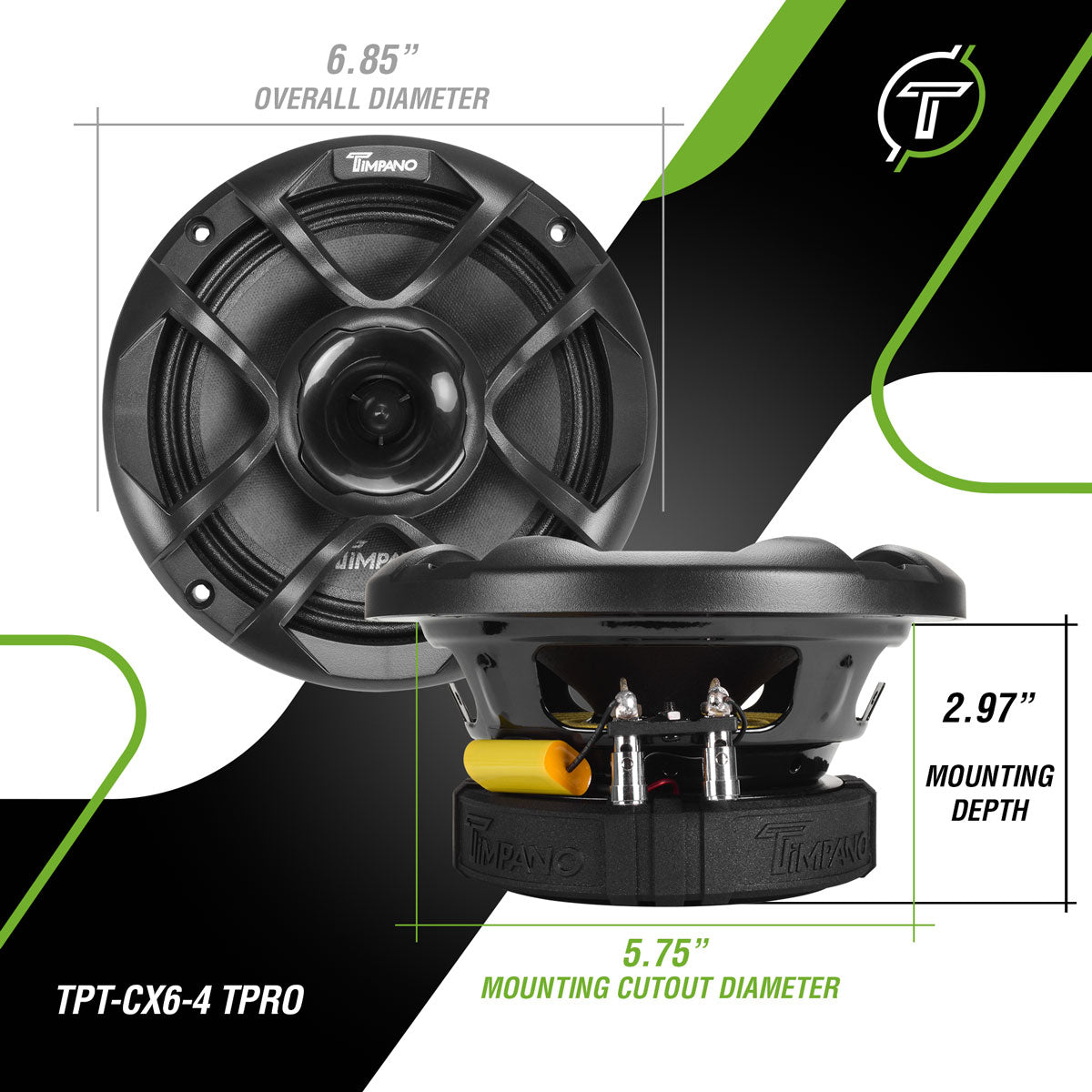 TPT-CX6-4 TPRO Coaxial Timpano Audio