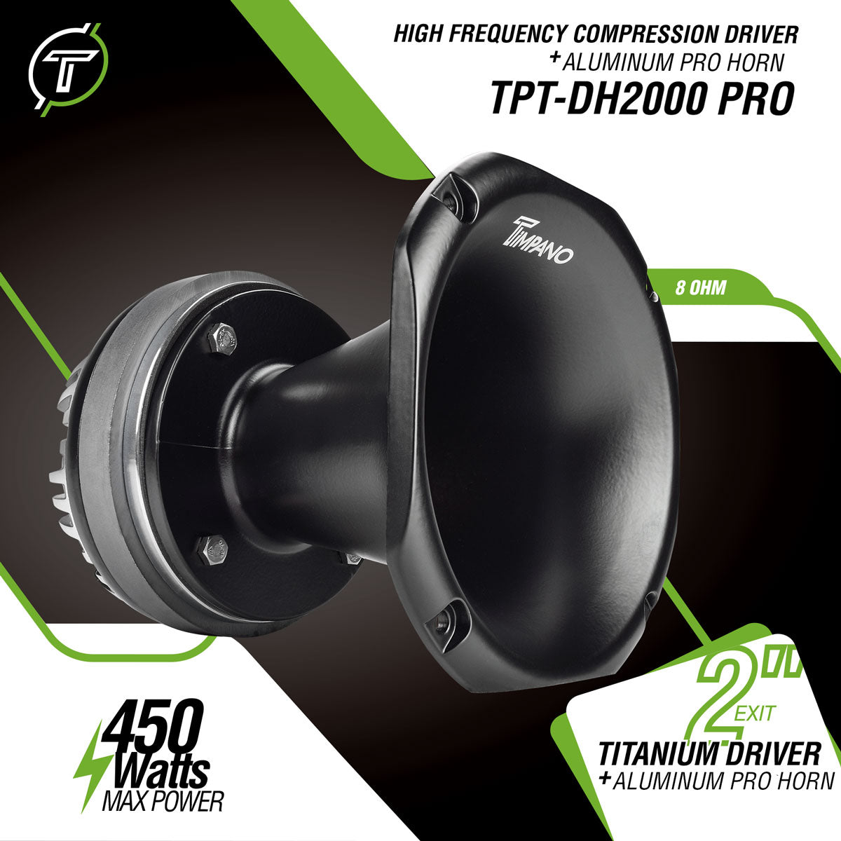 TPT-DH2000 PRO Driver + Horn Combo Timpano Audio