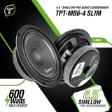TPT-MB6-4 SLIM Midbass Timpano Audio