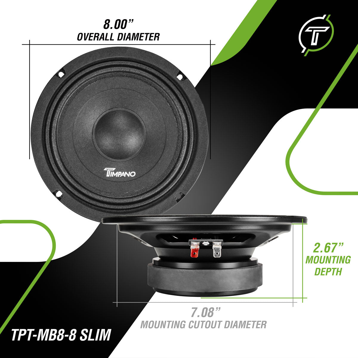 TPT-MB8-8 SLIM Midbass Timpano Audio