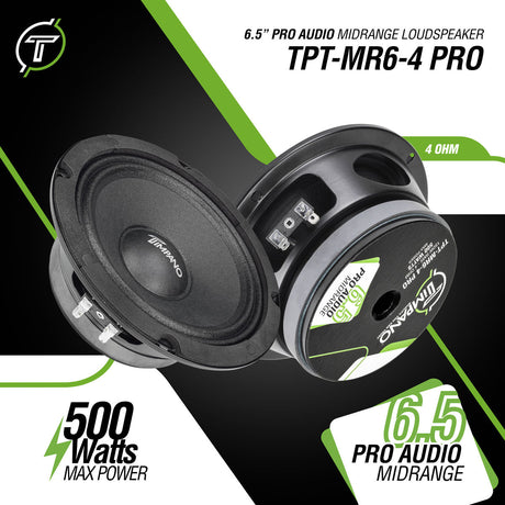 1000w PACKAGE 2x 6.5" PRO Audio Midrange