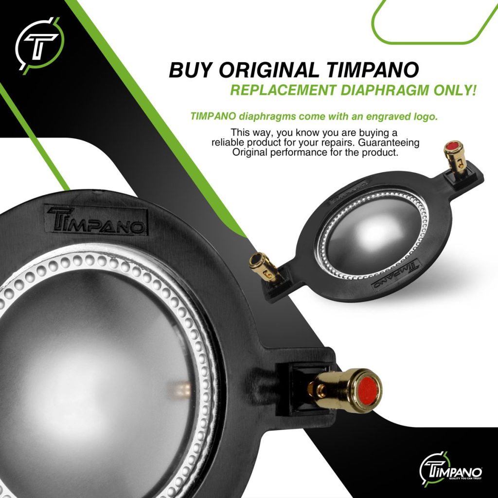 TPT-RPDH2000 Replacement Diaphragm Timpano