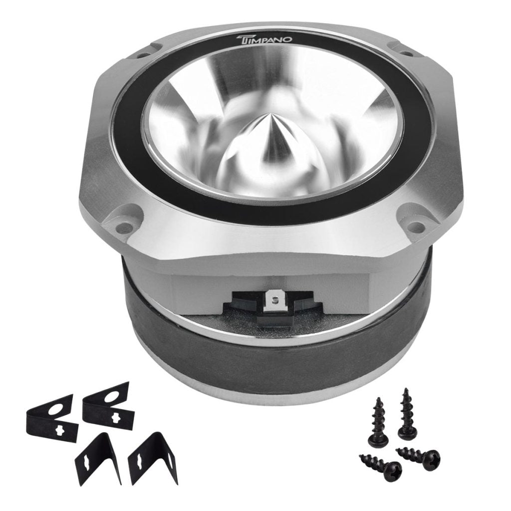 TPT-ST25 CHROME Pair PRO Bullet 4″ Super Tweeter 8 Ohm PRV