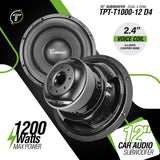TPT-T1000-12 D4 Timpano 12″ Subwoofer 1200 Watts Timpano