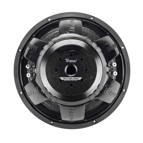 TPT-T1500-15 D4 | Timpano 15″ Car Audio Subwoofer 1600 Watts Dual 4 Ohm Timpano