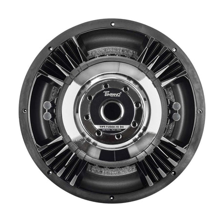 Timpano 15″ Car Audio Subwoofer 2500 Watts Dual 4 Ohm TPT-T2500-15 D4 High Performance Timpano