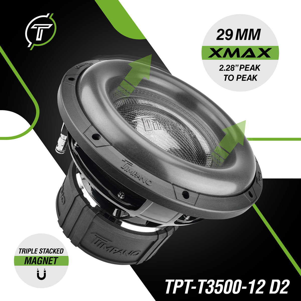TPT-T3500-12 D2 Subwoofer Timpano Audio