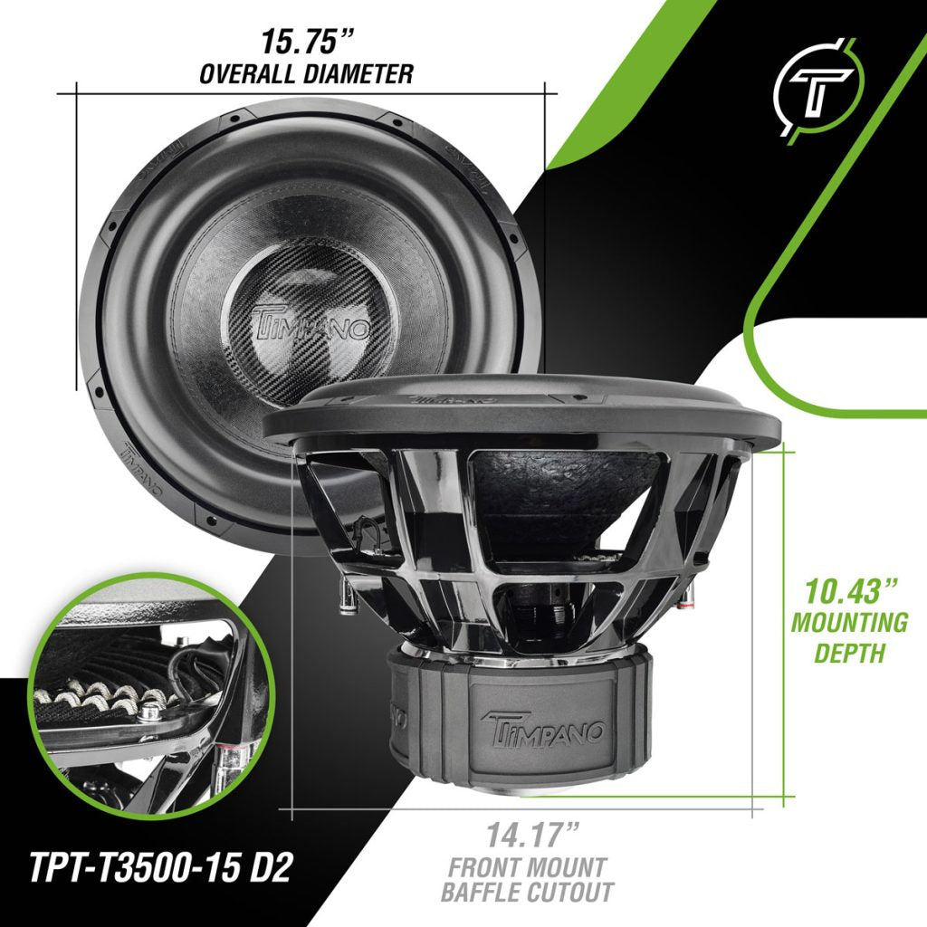 TPT-T3500-15 D2 Subwoofer Timpano