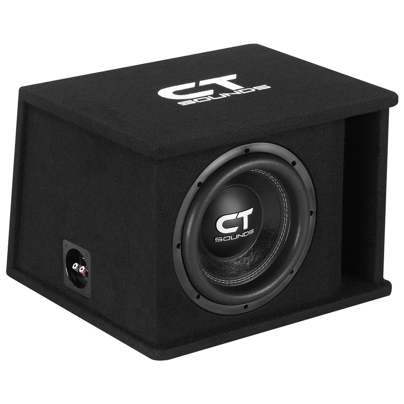 TROPO-1X10D2 // Single 10” 1300W Loaded Ported Car Subwoofer Box CT Sounds