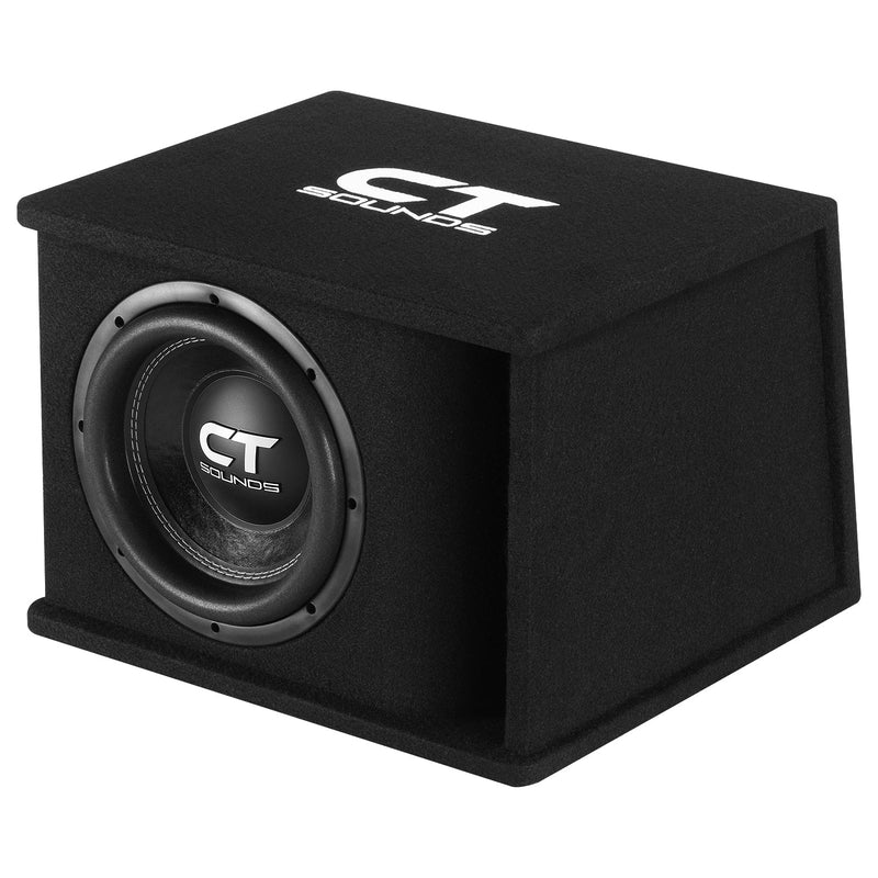 TROPO-1X10D2 // Single 10” 1300W Loaded Ported Car Subwoofer Box CT Sounds