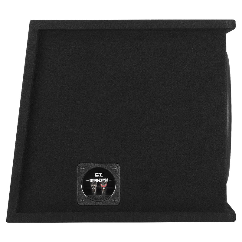 TROPO-2X12D4 // Dual 12” 2600W Loaded Ported Car Subwoofer Box CT Sounds