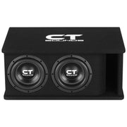 TROPO-2X8D4 // Dual 8” 1600W Loaded Ported Car Subwoofer Box CT Sounds