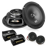 TROPO-6-5-COM // 6.5” 160 Watt 2-Way Shallow Component Speaker Set CT Sounds