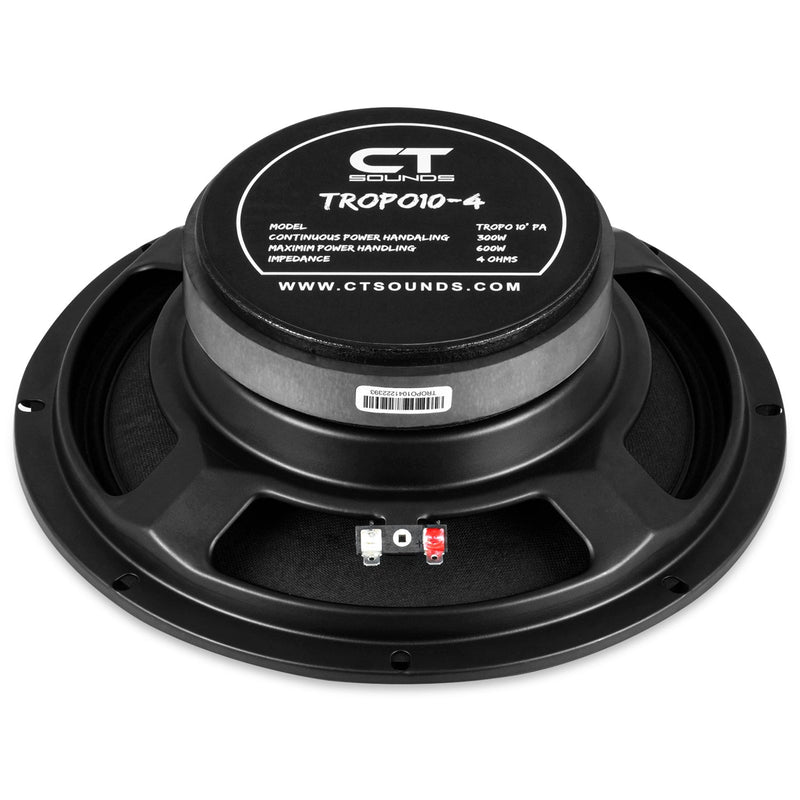 TROPO10-4 // 300 Watts RMS 10” Shallow Midrange Speaker CT Sounds