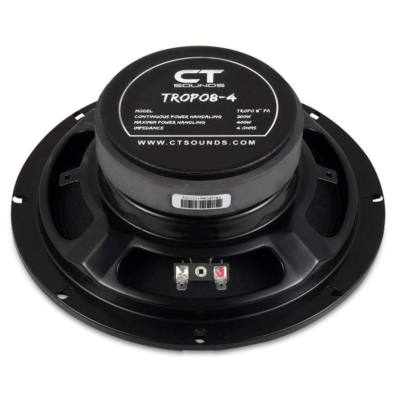TROPO8-4 // 200 Watts RMS 8" Shallow Midrange Speaker CT Sounds