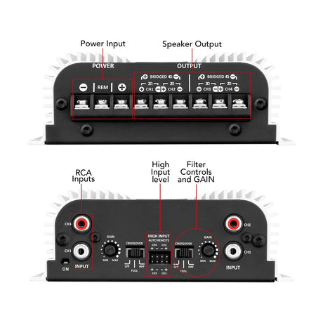 Taramps TS 400X4 HIGH LEVEL INPUT Car Audio Amplifier | NEW SMALL SIZE! Taramps US