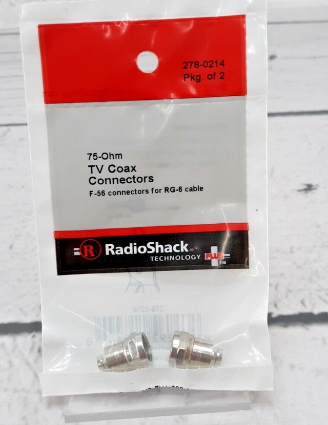 TV Coax Connectors 75-Ohm 278-0214 TekShack
