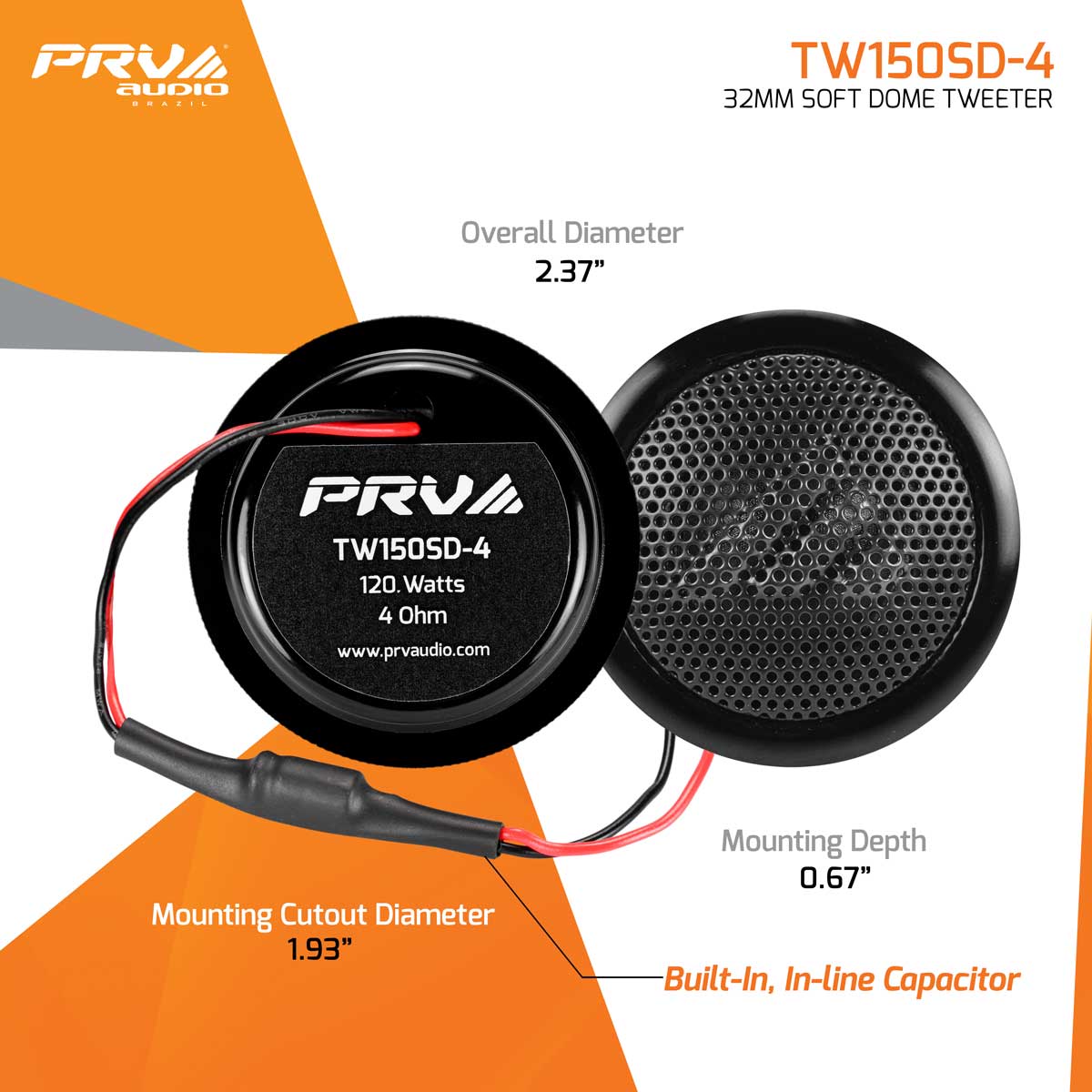 PRV Audio 6.5in PRO Audio Speaker and Amplifier Bundle