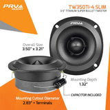 PRV Audio TW350Ti-4 SLIM 3.5" 120W RMS Super Bullet Tweeters (Pair) PRV Audio