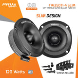 PRV Audio TW350Ti-4 SLIM 3.5" 120W RMS Super Bullet Tweeters (Pair) PRV Audio