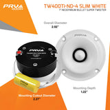 PRV TW400Ti-Nd-4 SLIM WHITE (PAIR) Tweeter PRV Audio