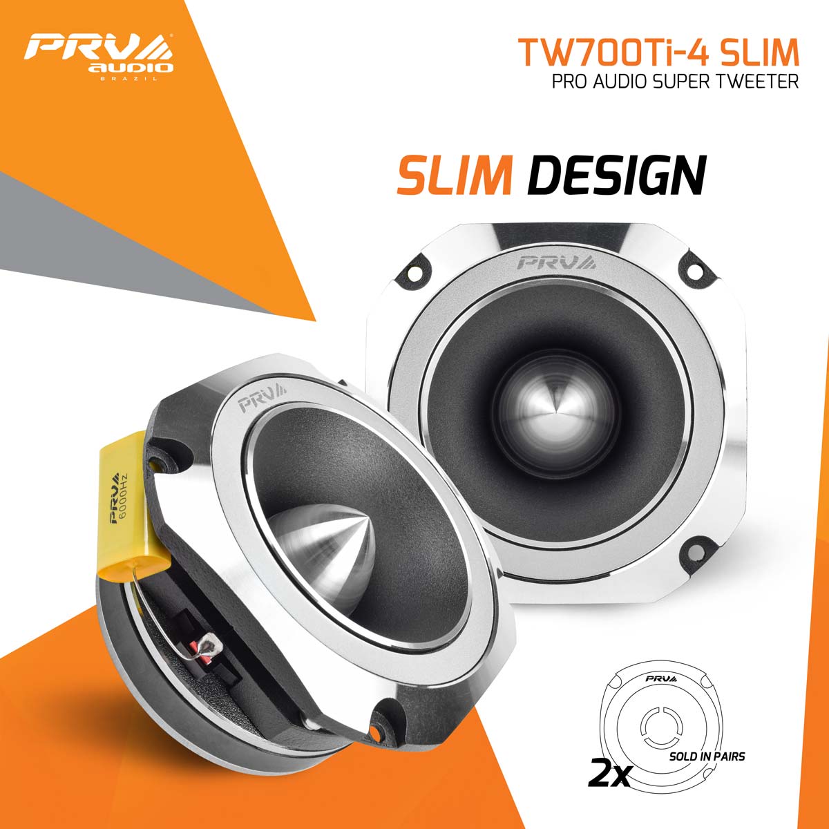 PRV TW700Ti-4 SLIM (PAIR) PRV Audio