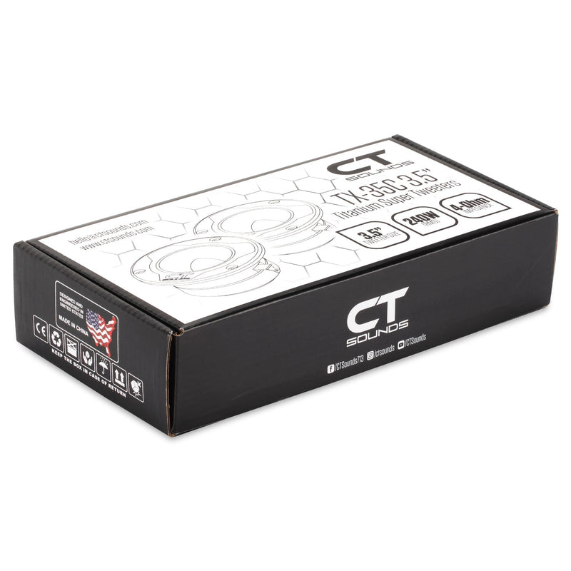 TX-35C // 3.5" 480 Watt Titanium Super Tweeters, Pair CT Sounds